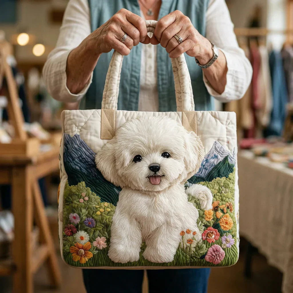 Bolsa Artesanal - Perrito Primavera