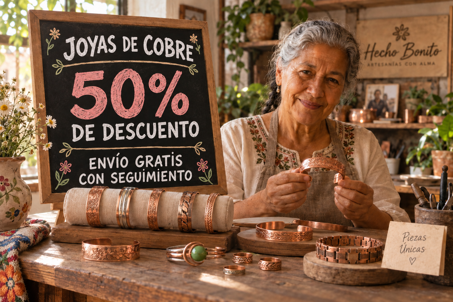 50% de descuento y envío gratis con seguimiento