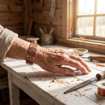 Affluence Pulsera de cobre para hombre