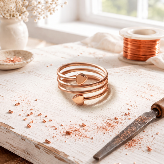Anillo de cobre Lovecoil