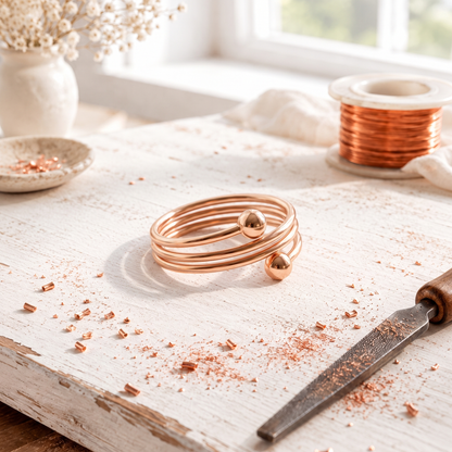 Anillo de cobre Orbit