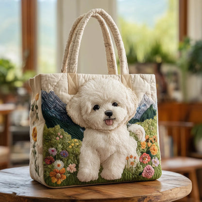 Bolsa Artesanal - Perrito Primavera