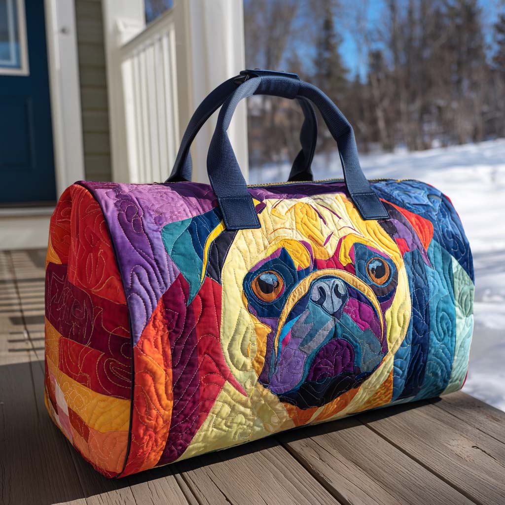 Bolsa de Viaje Acolchada Wiggly Pug