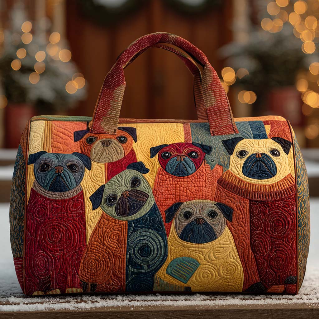 Bolsa de viaje acolchada Bubbles Pug