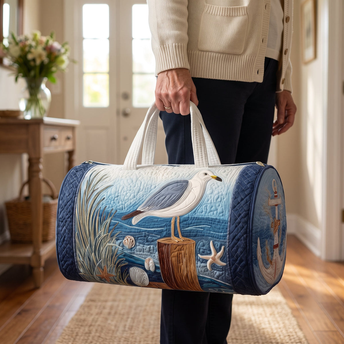 Bolsa de viaje acolchada Gaviota costera