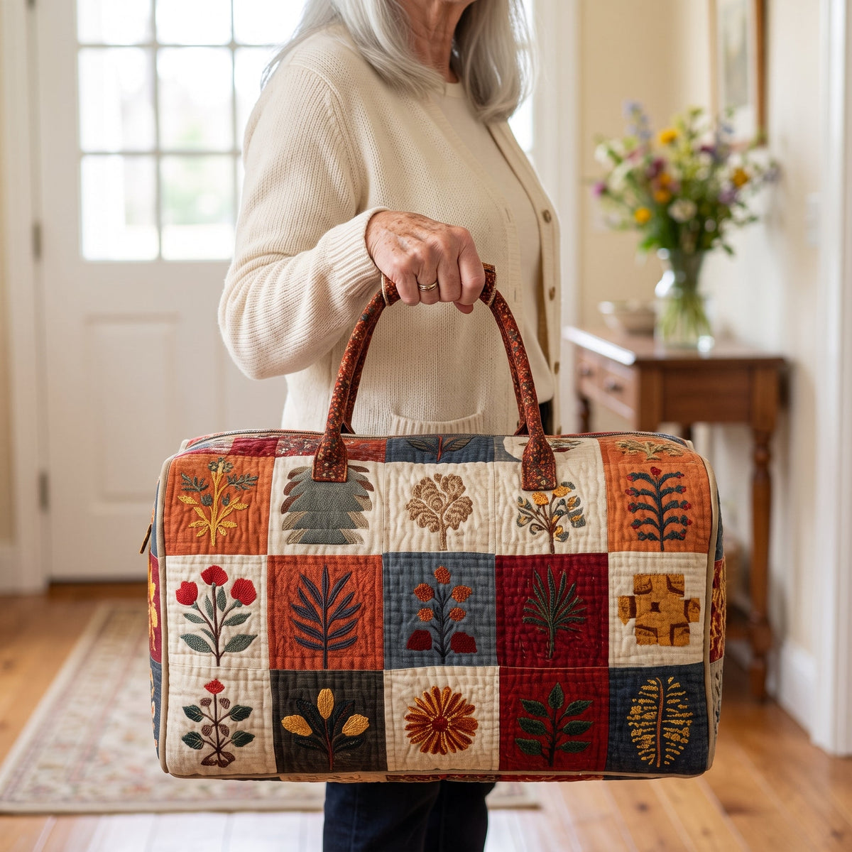 Bolsa de viaje acolchada Serenata de Pétalos
