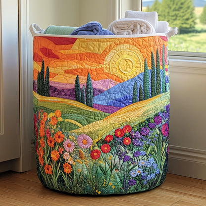 Cesta Artesanal - Acolchado Y Decorativo Cesto De Ropa