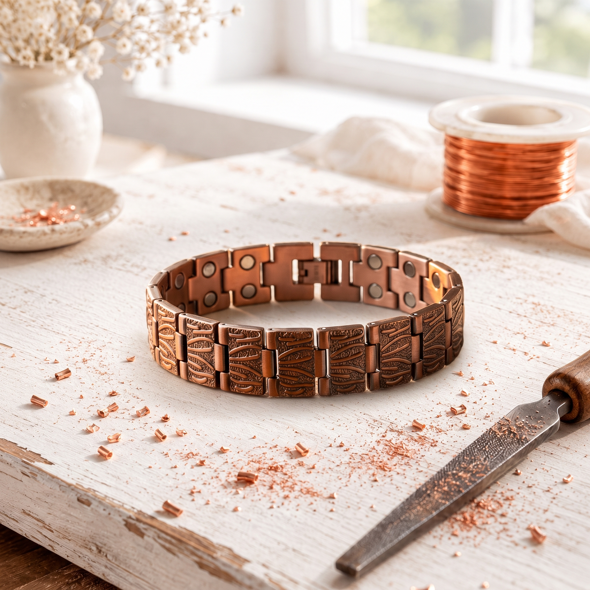 Driftwood Pulsera de Cobre para Hombre