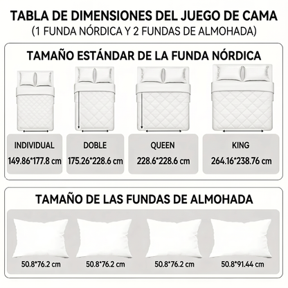 Juego de cama acolchado de 3 piezas - Brillo Solar