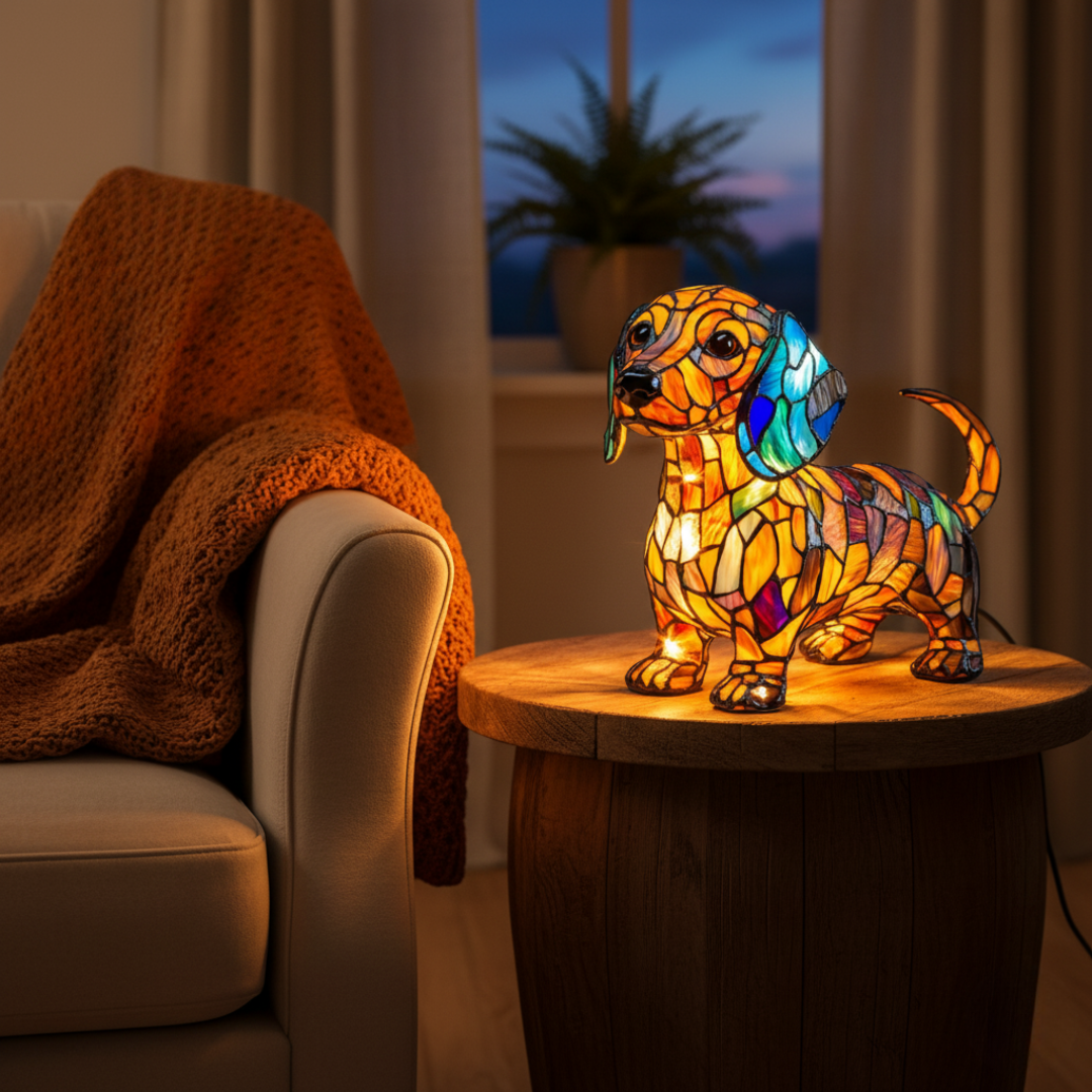 Lámpara Dachshund Brillante