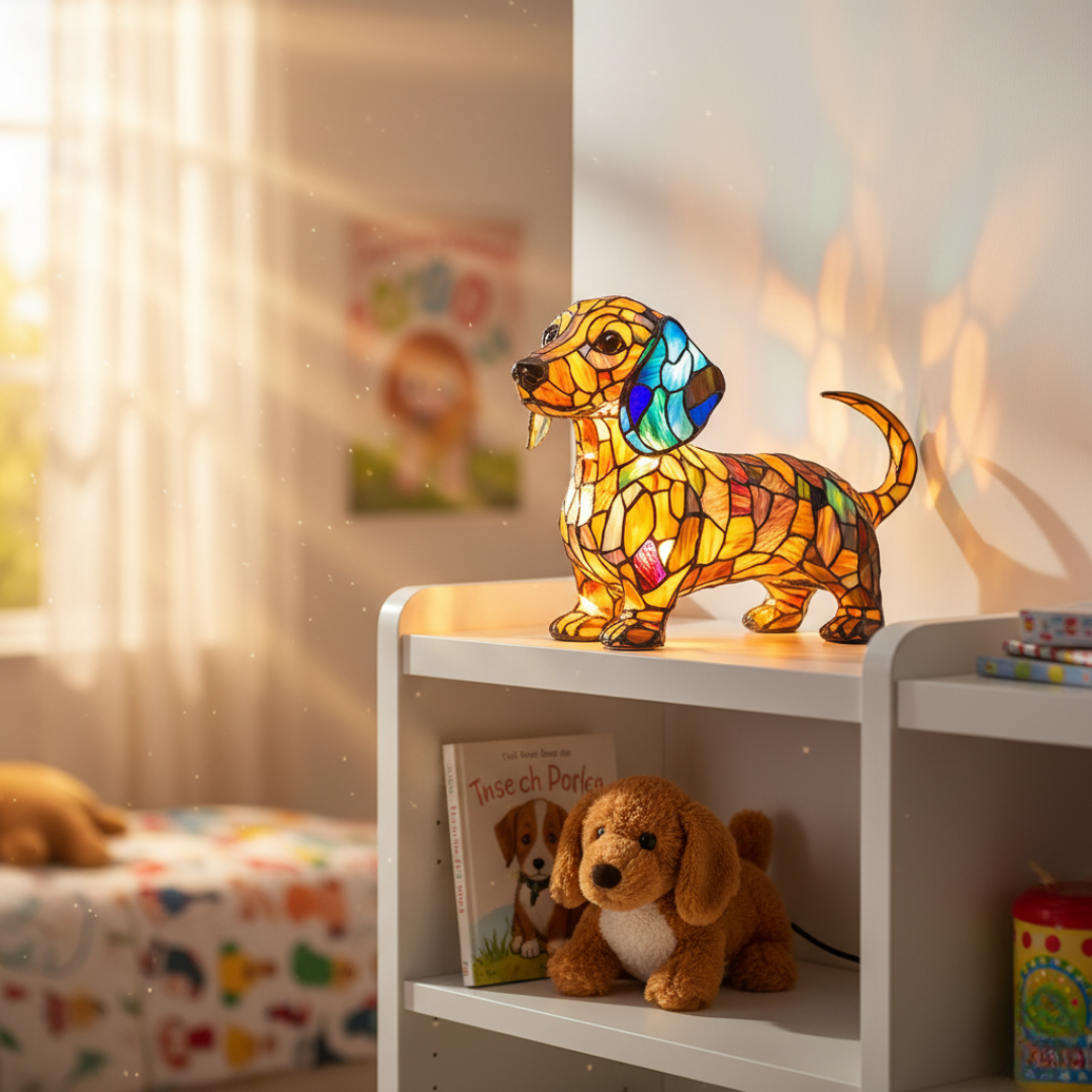 Lámpara Dachshund Brillante