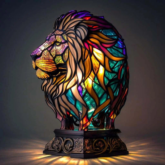 Lámpara León Majestuoso