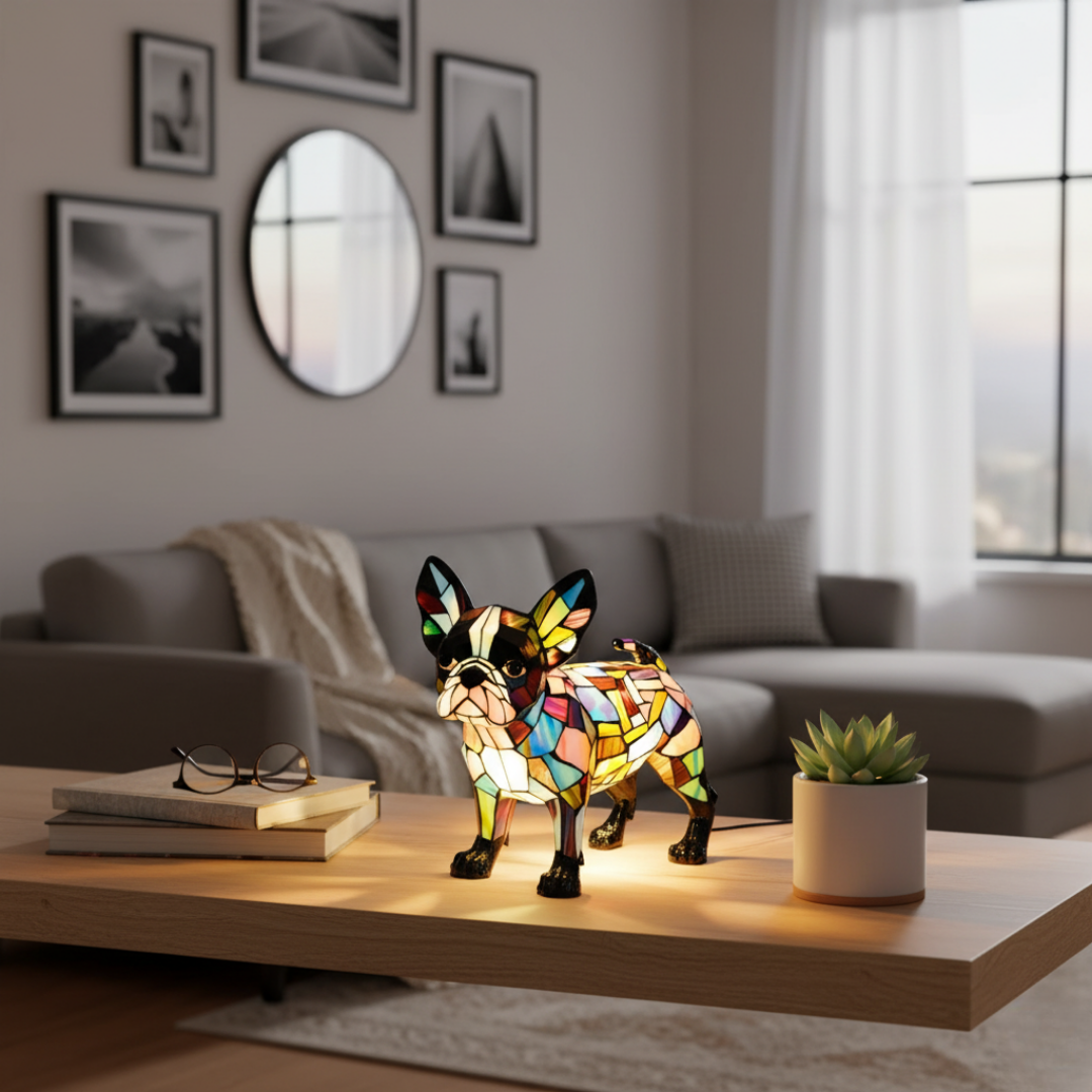 Lámpara Perrito Arcoíris