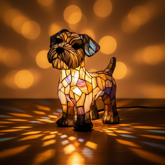 Lámpara Perrito Geométrico