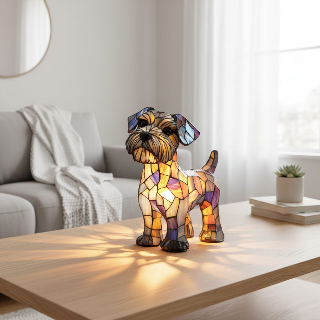 Lámpara Perrito Geométrico