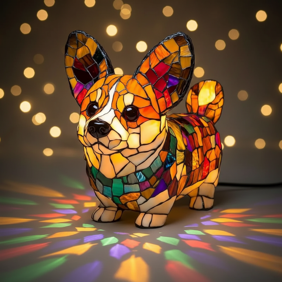 Lámpara Perrito Mosaico
