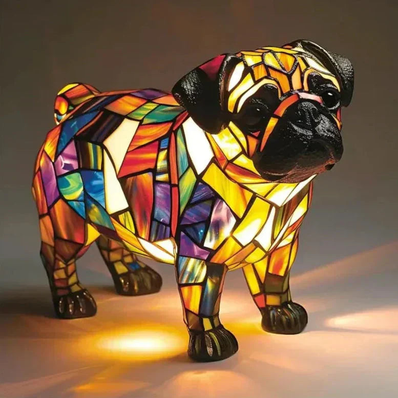 Lámpara Pug Sonriente