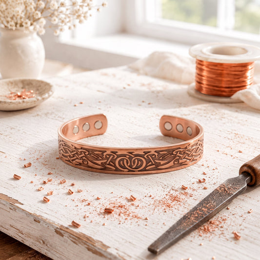 Pulsera de Cobre con Nudos