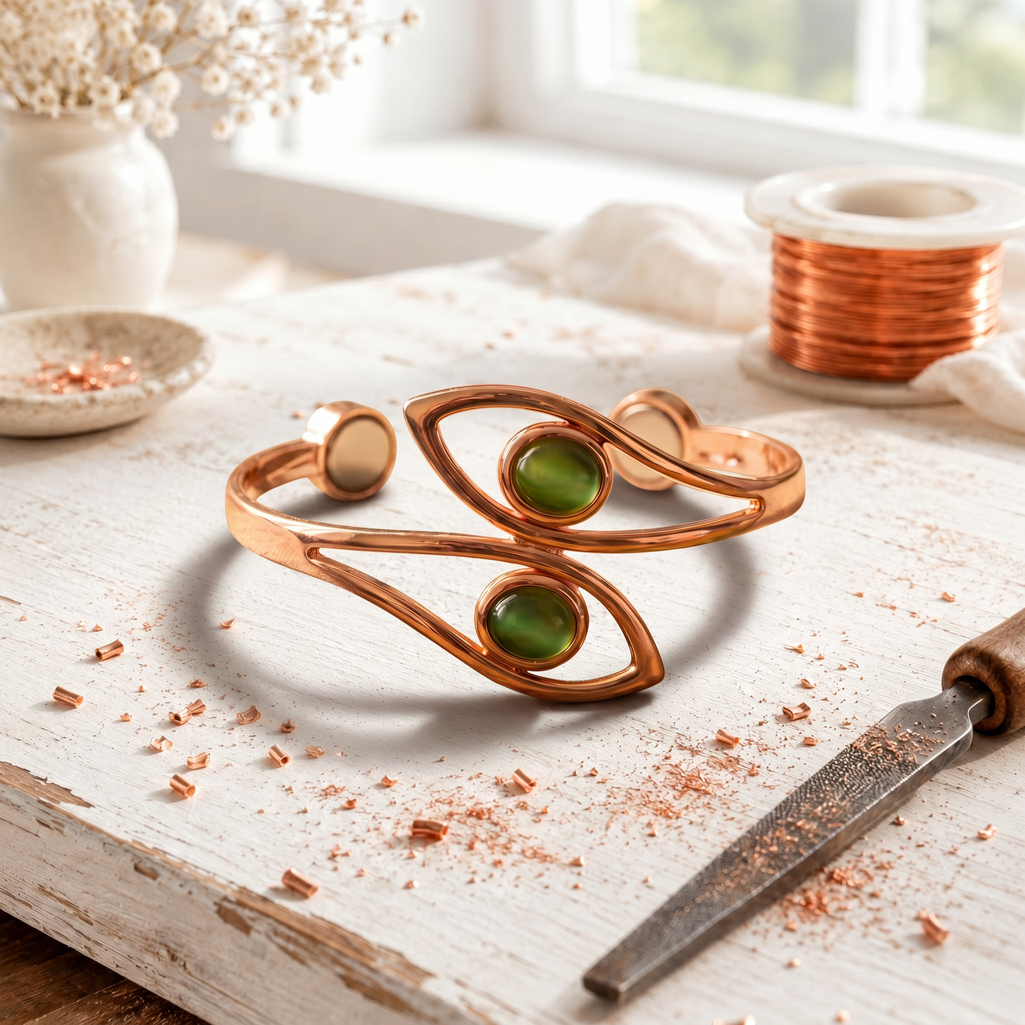 Pulsera de cobre Frond