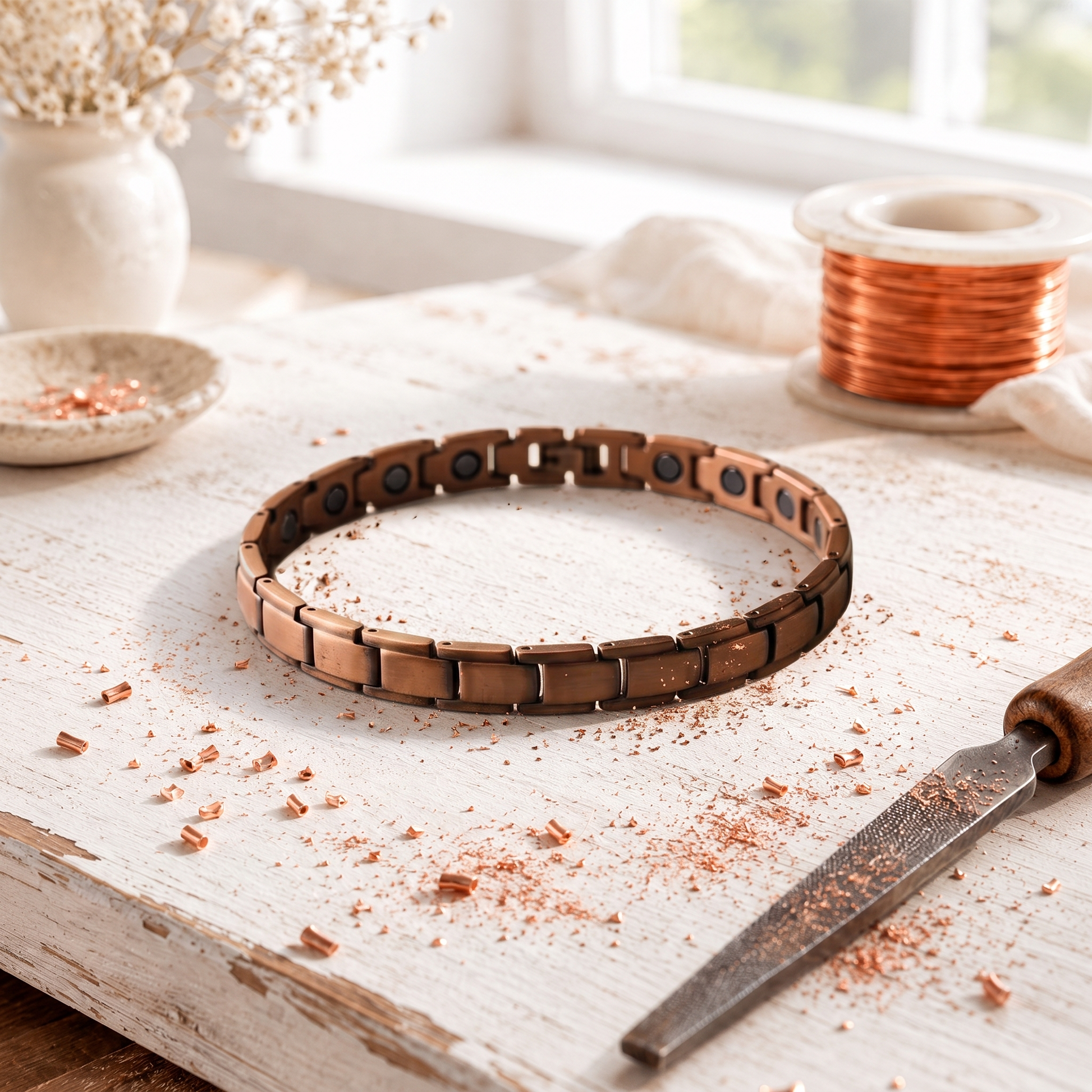Tobillera de cobre Cobble