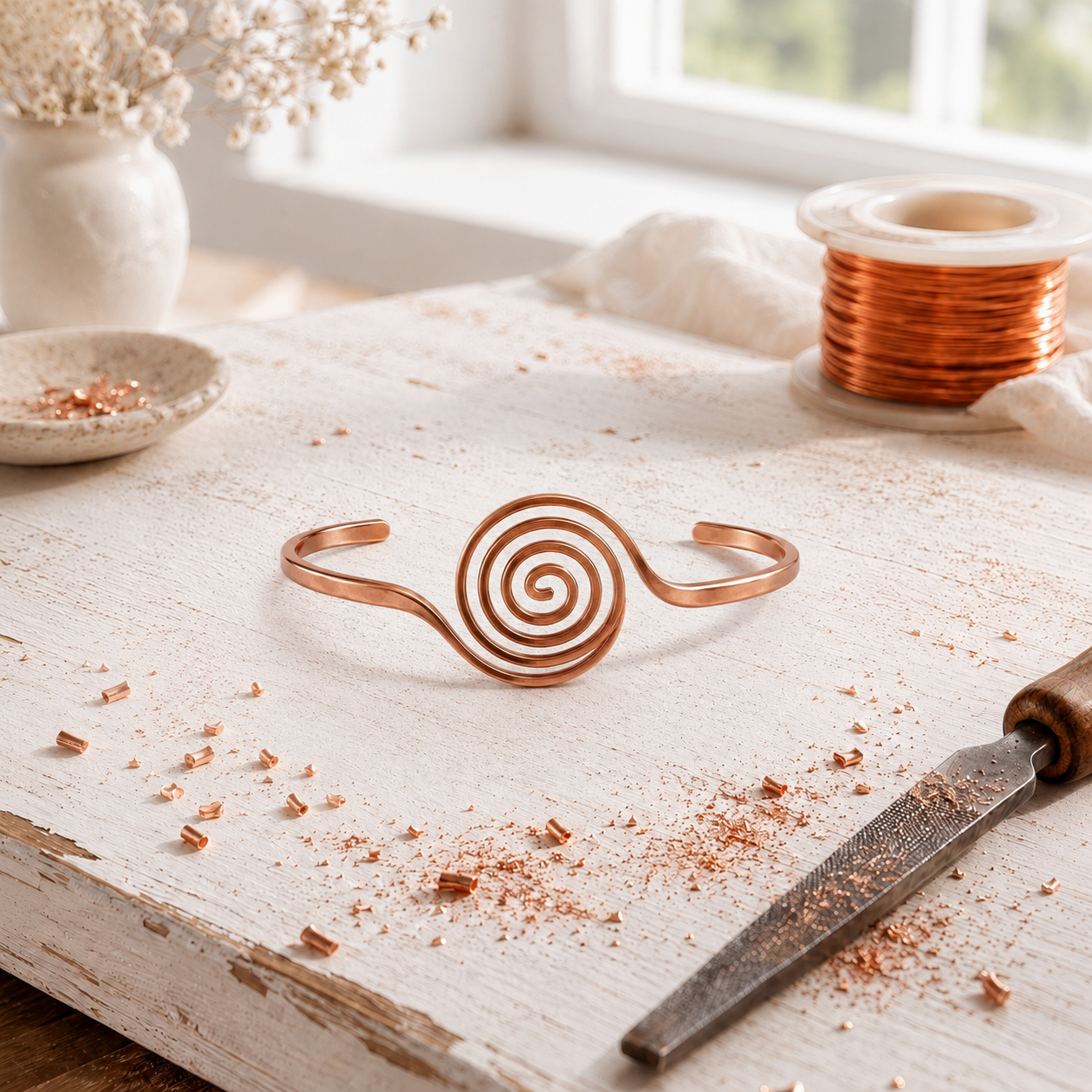 Tobillera de cobre Gyre