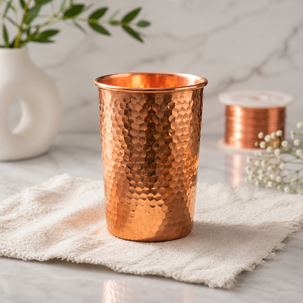 Vaso de cobre puro